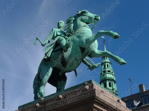 Photography statue with horse in copenhagen