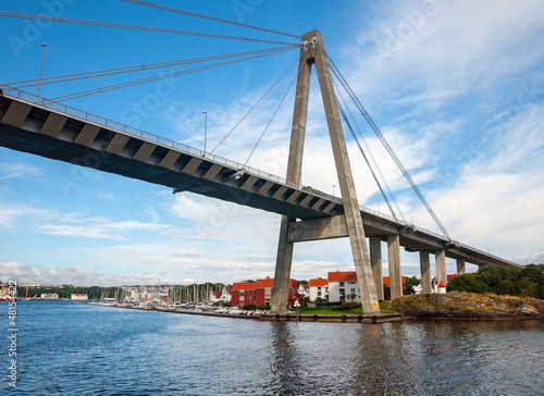 Suspension bridge in Stavanger  Norway.