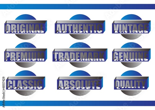 button web art blue