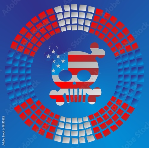 america modern skull