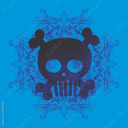 blue light skull