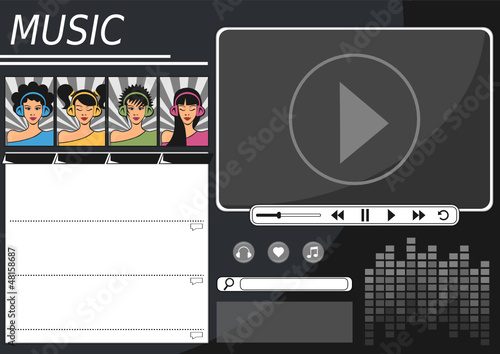 music website template