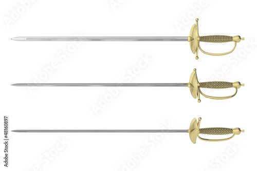 Bilde på lerret sword on a white background