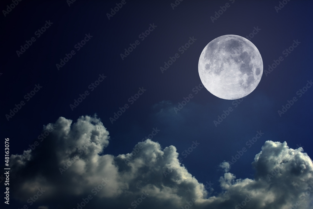night sky with moon and clouds night sky with moon and clouds