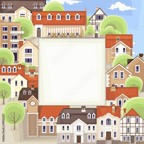 city landscape as banner