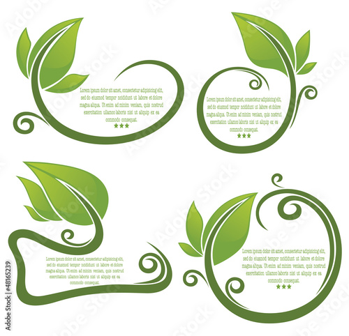 leaf frame and form for your text