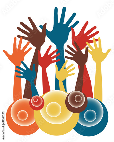 Fun hand design vector.