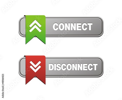 disconnect connect buttons