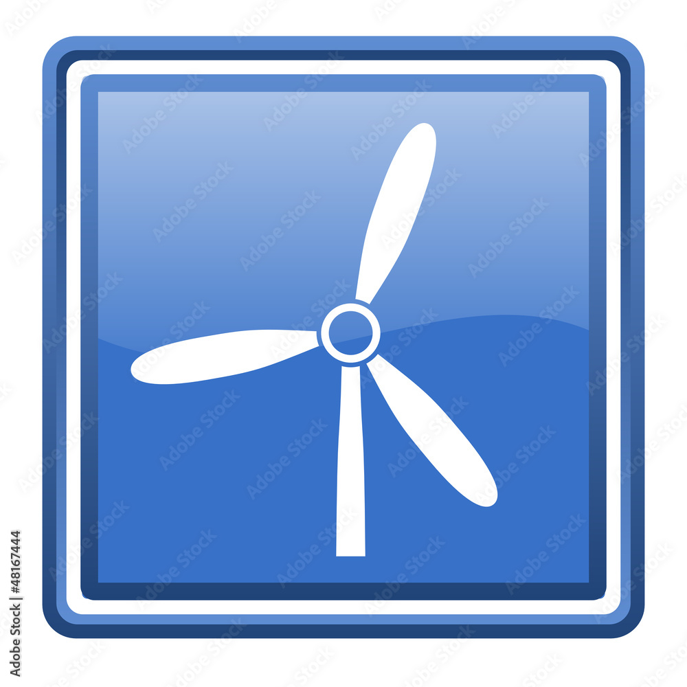 windmill blue glossy square web icon isolated windmill blue glossy square web icon isolated