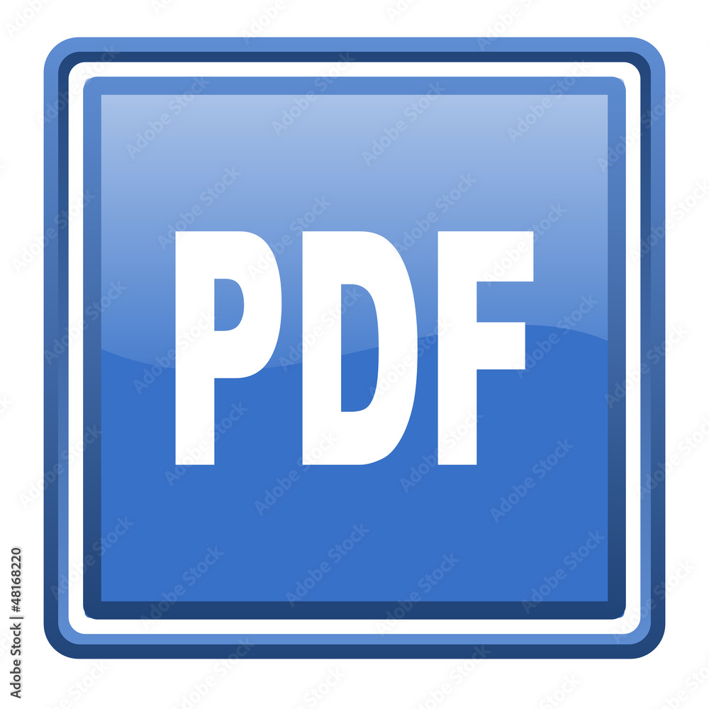 pdf blue glossy square web icon isolated pdf blue glossy square web icon isolated