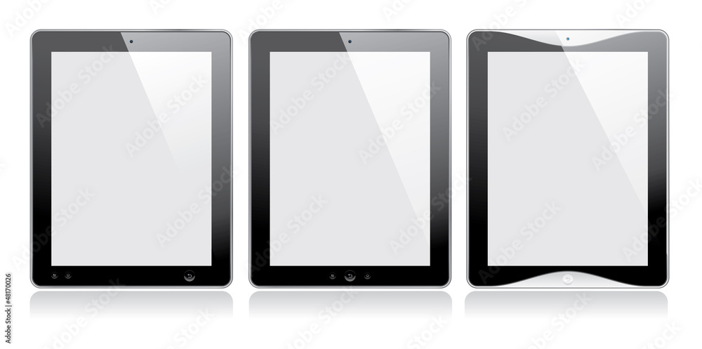 Digital tablet. Blank screen. Isolated on white. Vector. Digital tablet. Blank screen. Isolated on white. Vector.