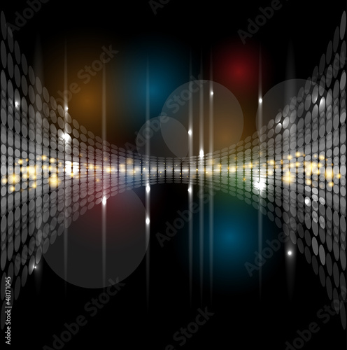 disco light stars abstract dance background