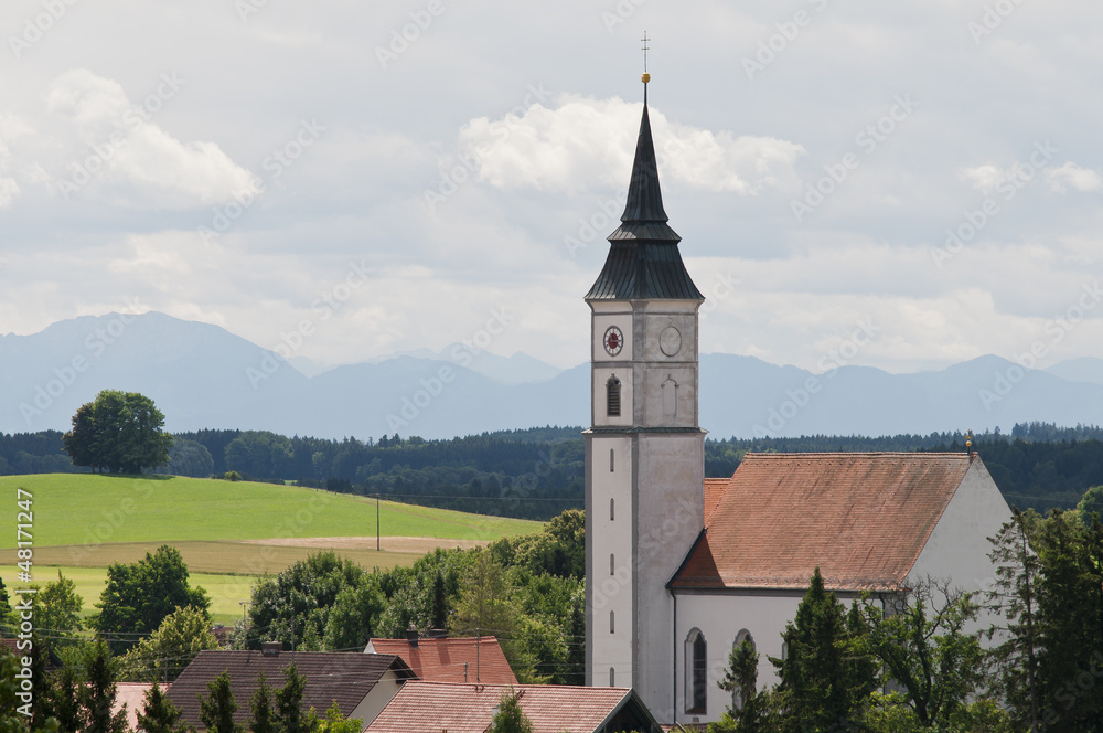 St Martin vor den Alpen, Thaining, Bayern, Deutschland