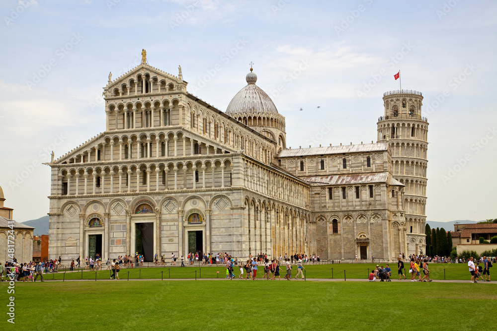Famous Miracle square in Pisa (Italy).