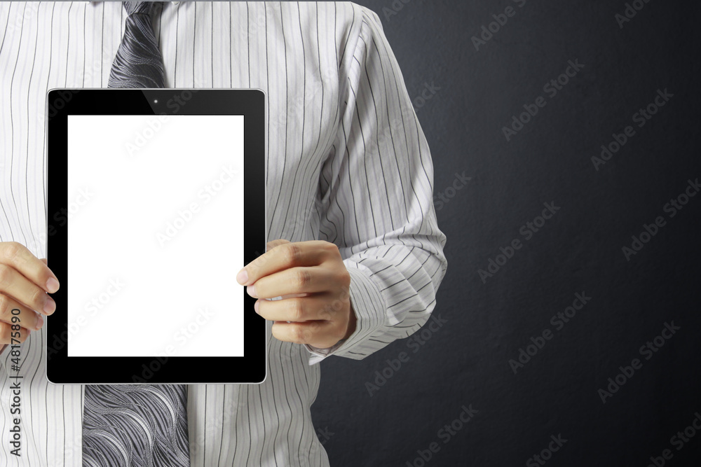 touch- tablet in hands touch- tablet in hands