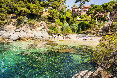 Slika na platnu Cala del Pi en Platja d'Aro (Costa Brava), Catalonia, Spain