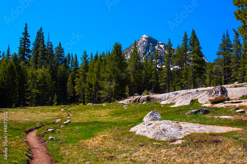 Pacific Crest Trail along Lyell fork of Tuolumne river, Yosemite