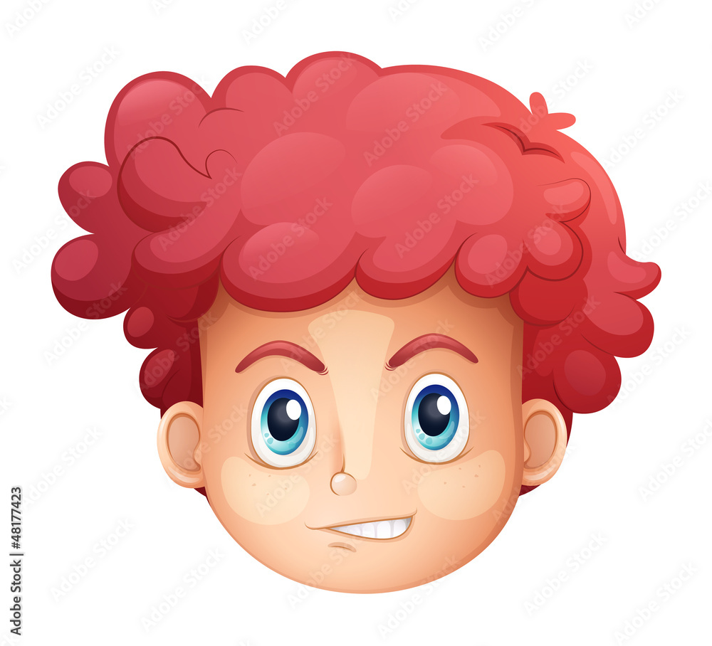 Fototapeta premium A face of a boy