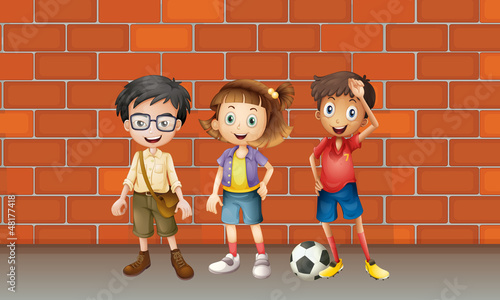 Boys and a girl