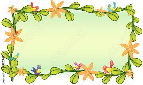 Birds and plant design