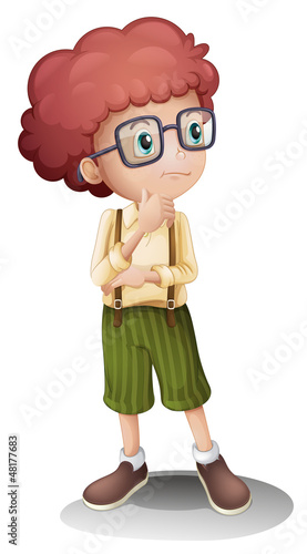 A thinking boy