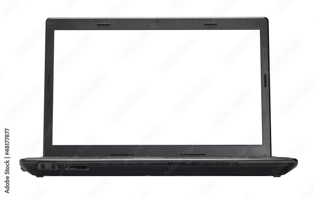 Open laptop isolated on a white background Open laptop isolated on a white background