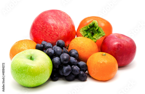 Assortment of exotic fruits isolated