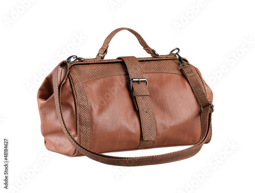 A luxury leather lady handbag