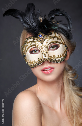 girl in mask carnival