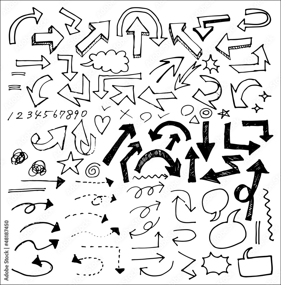 手書き 矢印 Stock Vector Adobe Stock 手書き 矢印 Stock Vector Adobe Stock