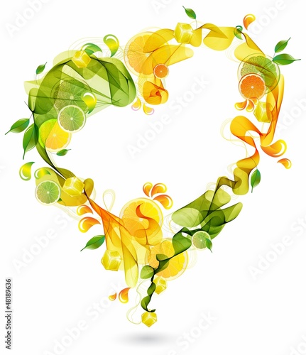Abstract background with heart