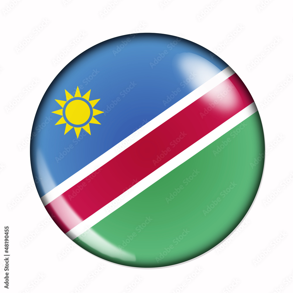 Fototapeta premium Button flag of Namibia