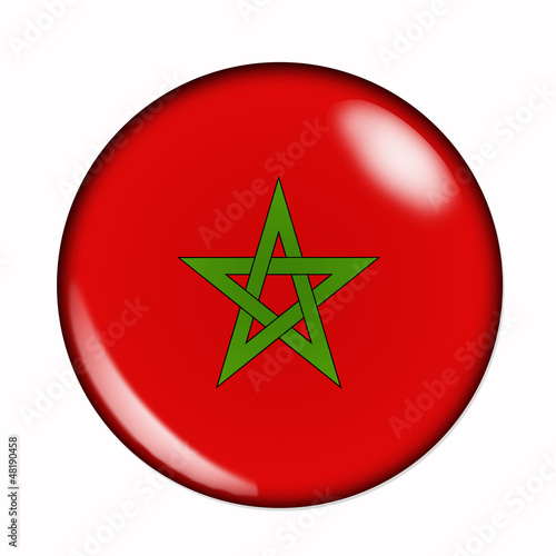 Button flag of Morocco