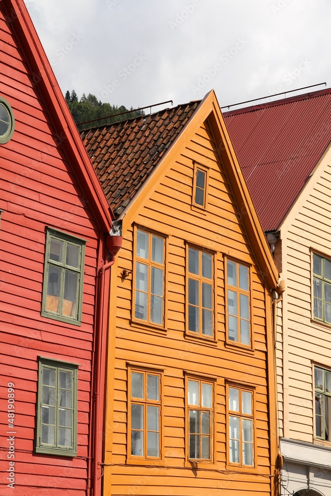 Bergen, Norway - Bryggen UNESCO World Heritage Site
