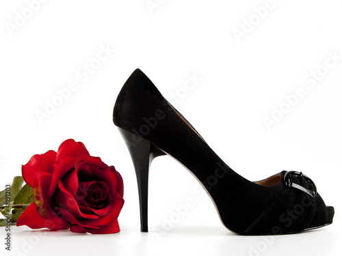 Schuh mit Rose photo