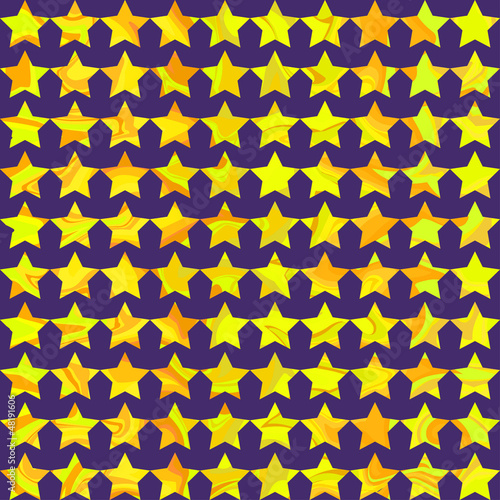 Seamless disco pattern with stars