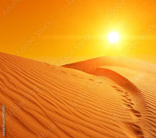 Naklejka Wydmy na Saharze