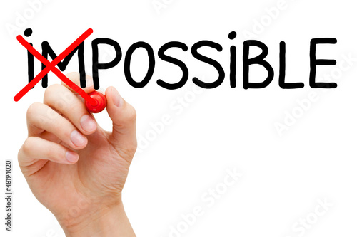 Konstfotografi Possible Not Impossible Concept