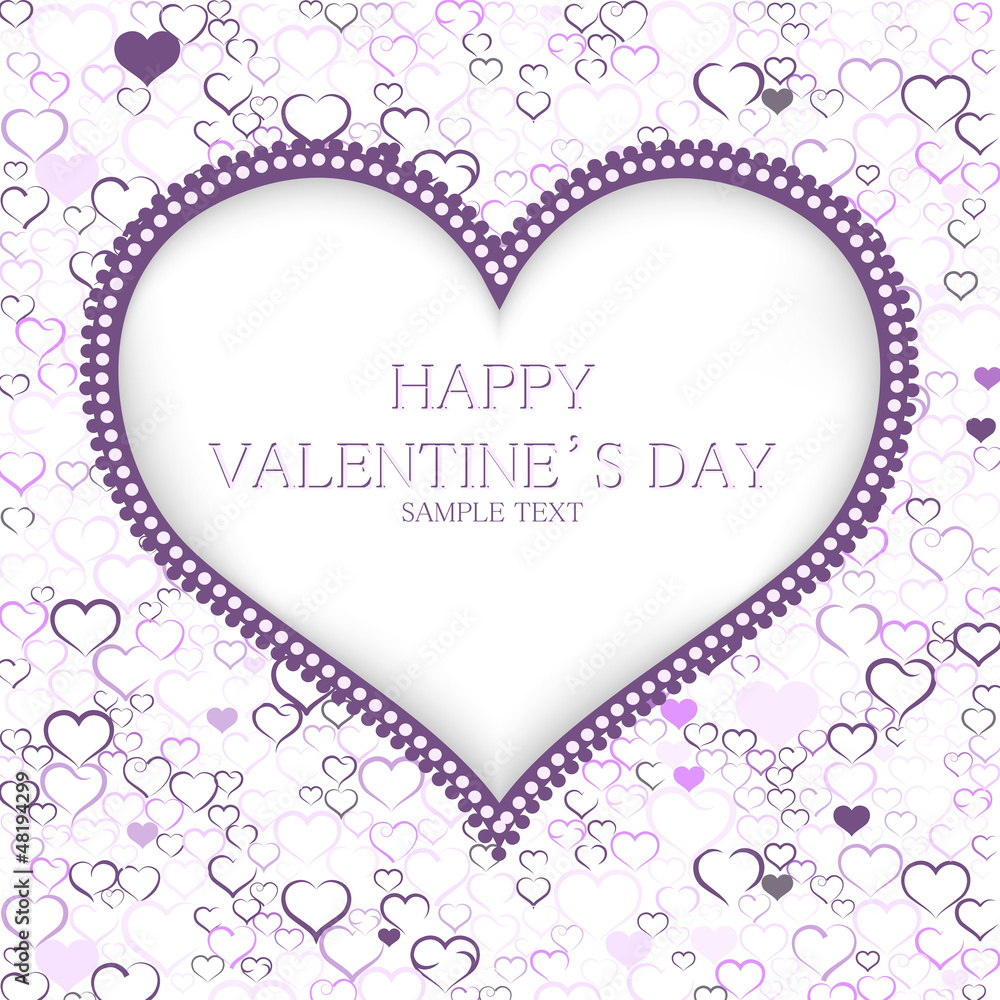 Valentines day card vector background