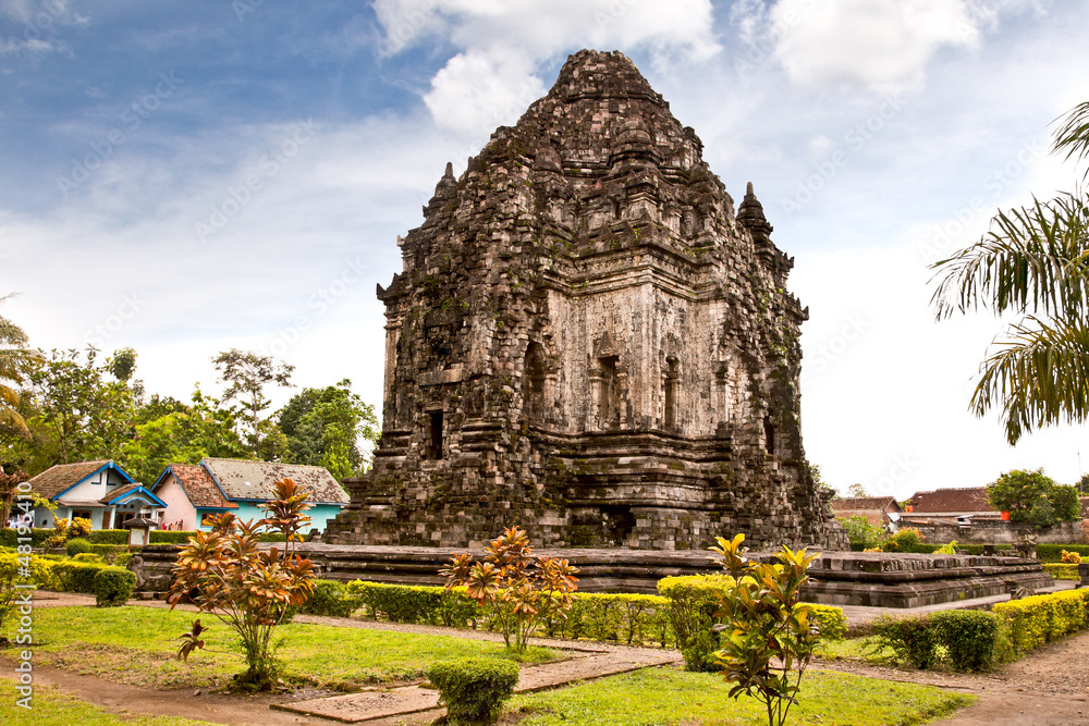 Candi Kalasan buddhist temple in Prambanan valley on Java. Indo Candi Kalasan buddhist temple in Prambanan valley on Java. Indo