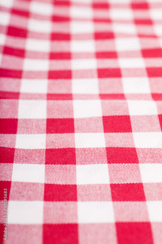 Red and white tablecloth Red and white tablecloth