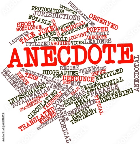 Word cloud for Anecdote