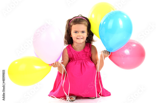 beautiful little girl with ...