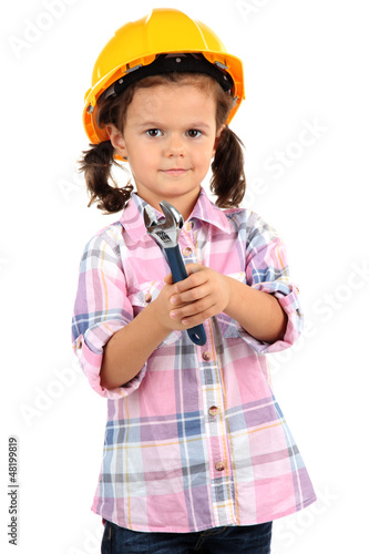 beautiful little girl in he...