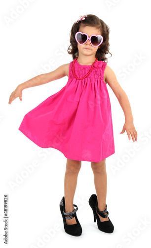 beautiful little girl with ...