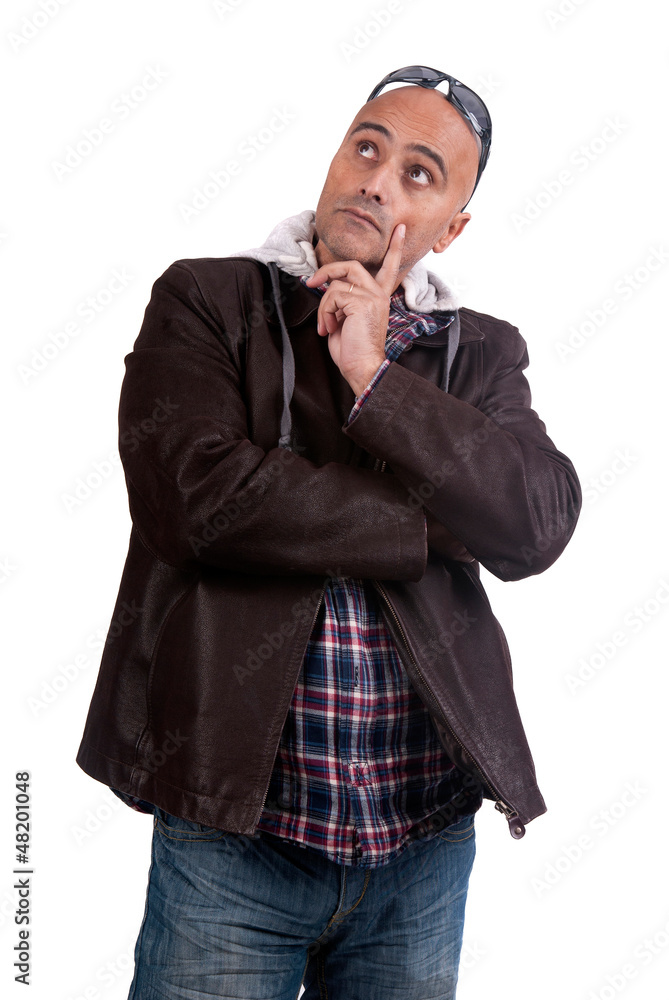 man thinking man thinking