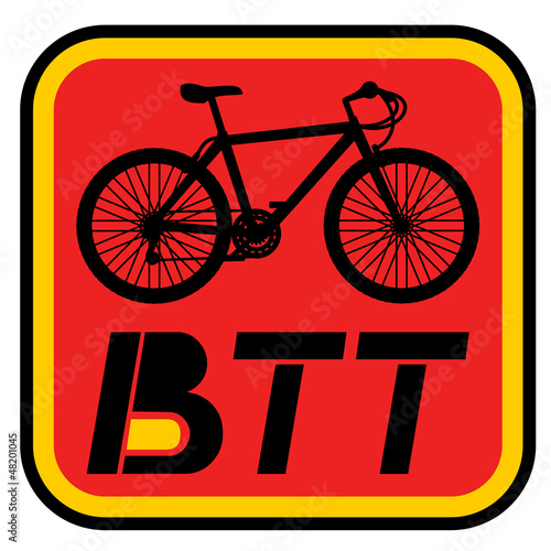 BTT bike sign