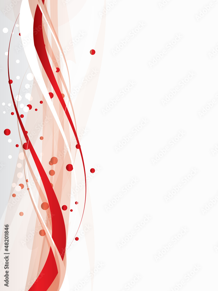 Naklejka premium Vector abstract background with waves and lines