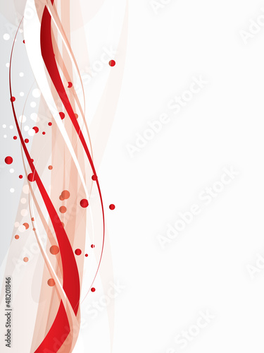 Vector abstract background with waves and lines