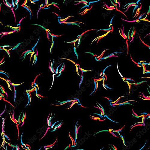 Humming birds pattern